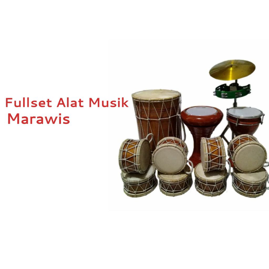SATU SET Peralatan Musik Islami Marawis / SEPAKET Marawis