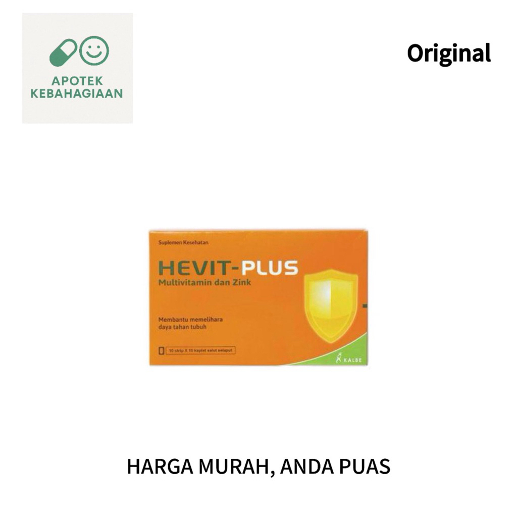 Hevit Plus Box Isi 100 Tablet Vitamin Suplemen