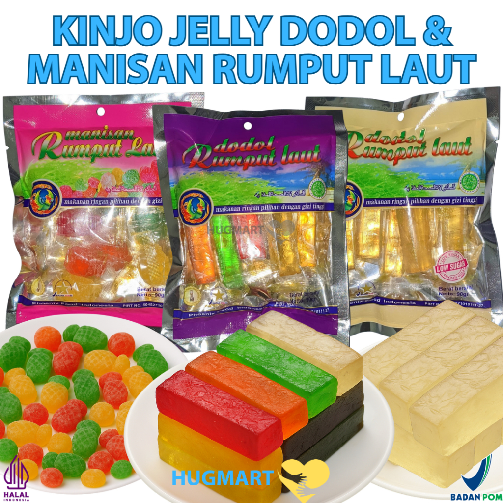 

PHOENIX FOOD KINJO JELLY DODOL & MANISAN RUMPUT LAUT 90GR / KINJO JELLY / DODOL RUMPUT LAUT