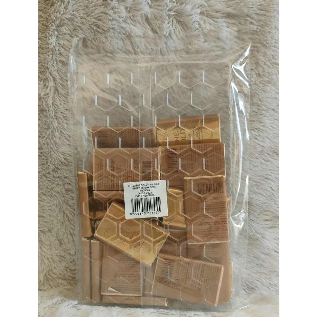 Yummy Mamii Checkers Fine Gold Milk Chocolate/Coklat Susu 300 Gr
