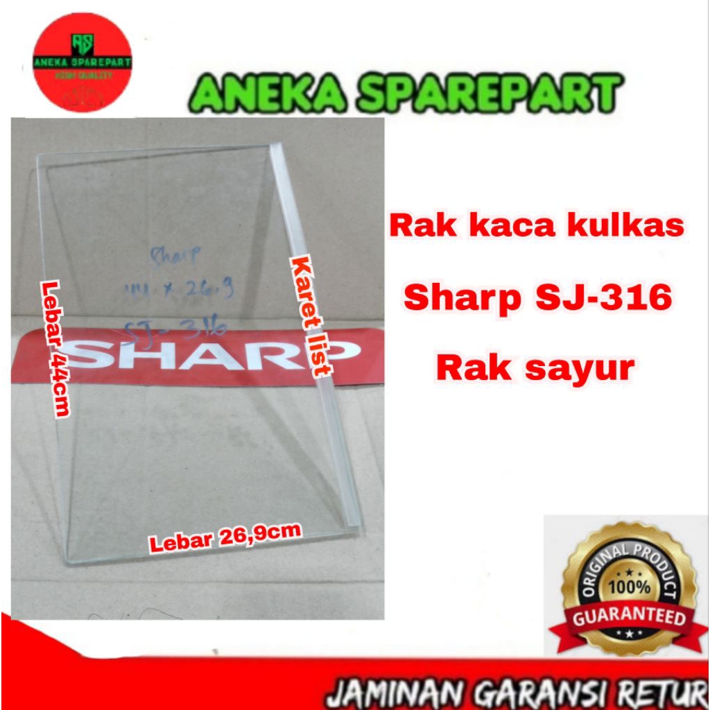 rak sayur kulkas sharp SJ-316