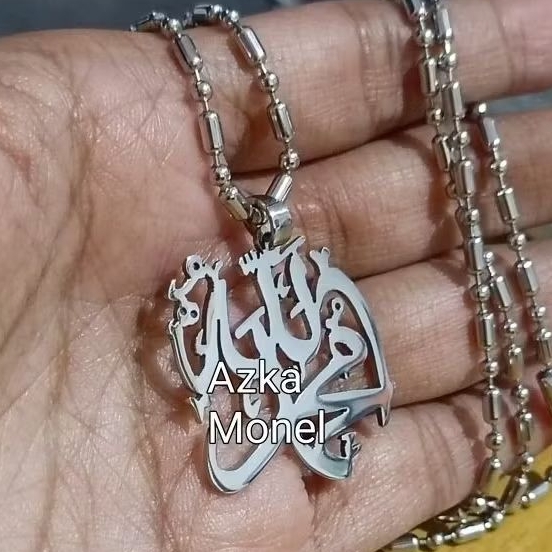 Kalung lafadz Allah Stainless Monel