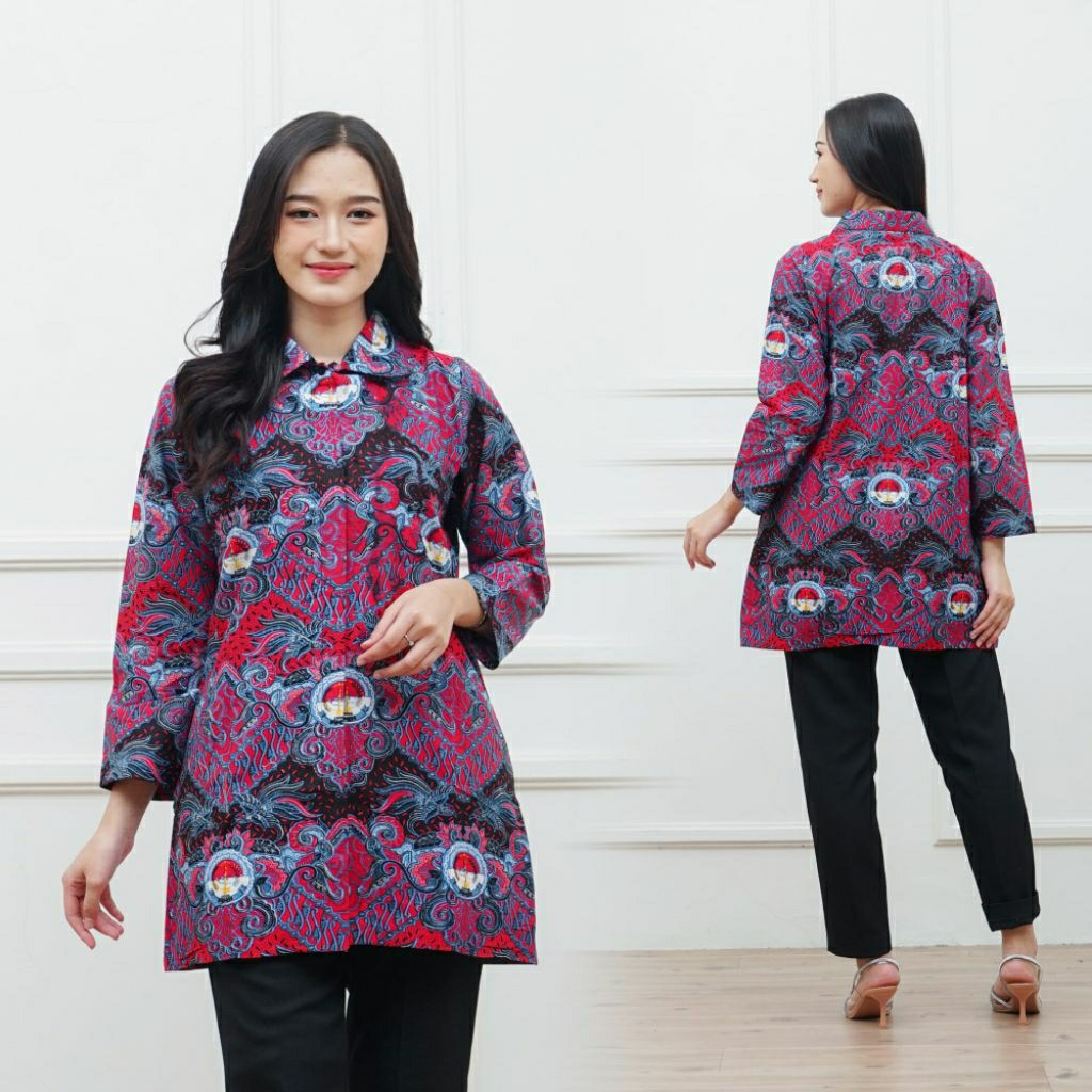 Baju seragam batik PPDI terbaru baju ppdi wanita lapis puring / tanpa puring
