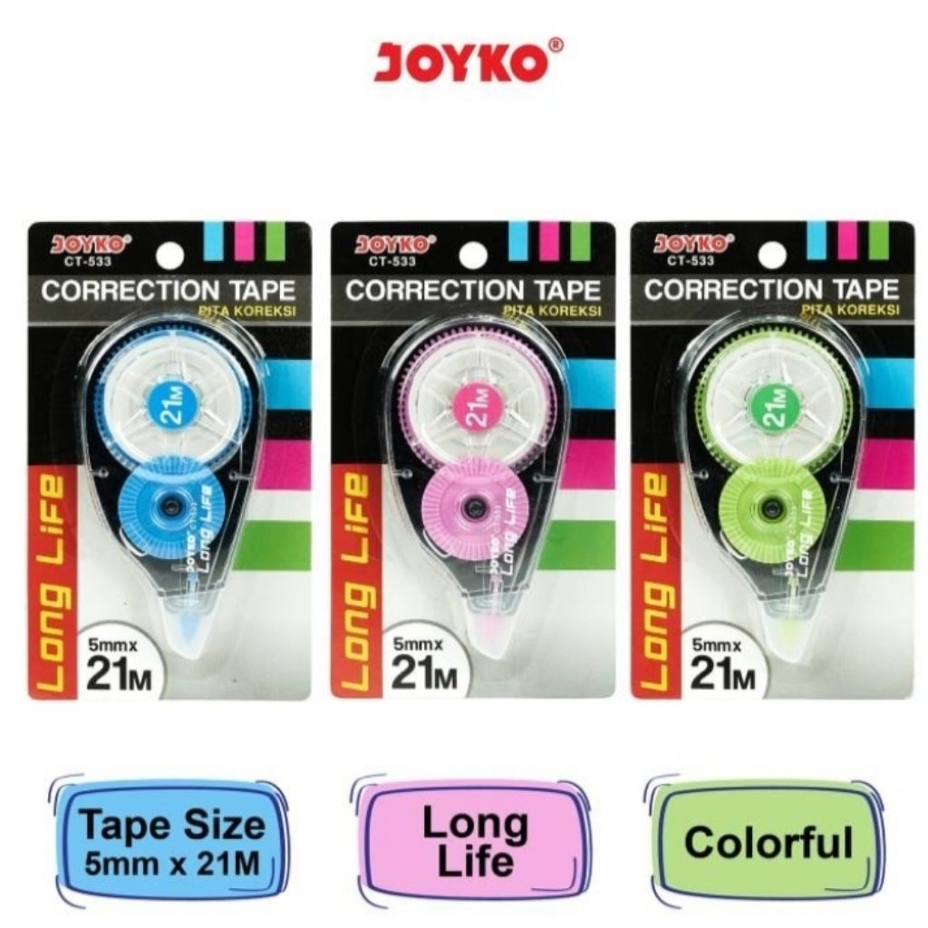 

Pita Koreksi correction Tape Joyko CT-533