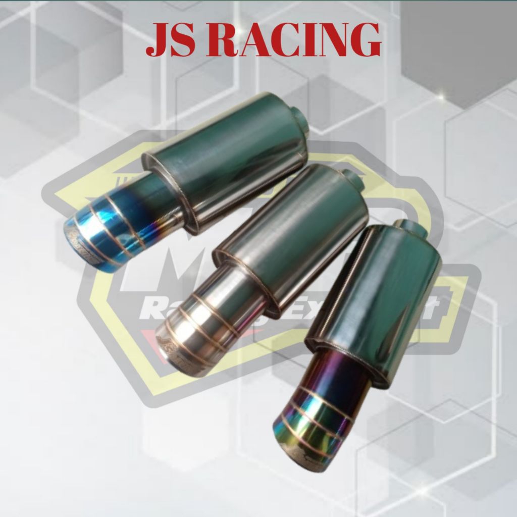 KNALPOT RACING MOBIL JS RACING FULL STAINLESS SUARA BASS KERING/BASS PADET ORIGINAL PRODUK MJB EXHAU