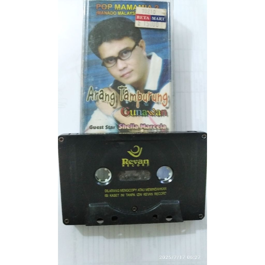 Kaset Pita Jadul Arang Tampurung lagu Manado