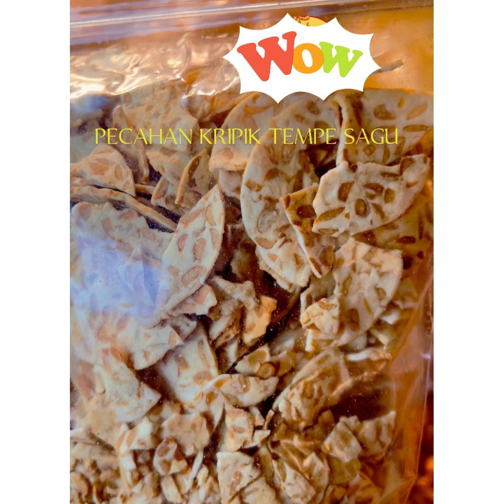 

PATAHAN(PECAHAN) KRIPIK TEMPE SAGU ORIGINAL 250 GRAM RENYAH DAN GURIH