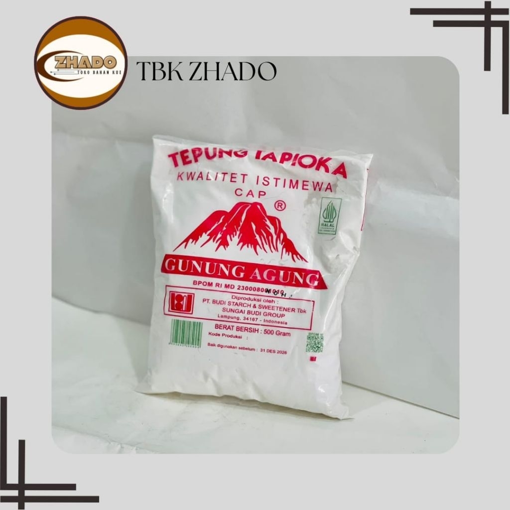

Tepung Tapioka Sagu Cap Gunung Agung 500 gr