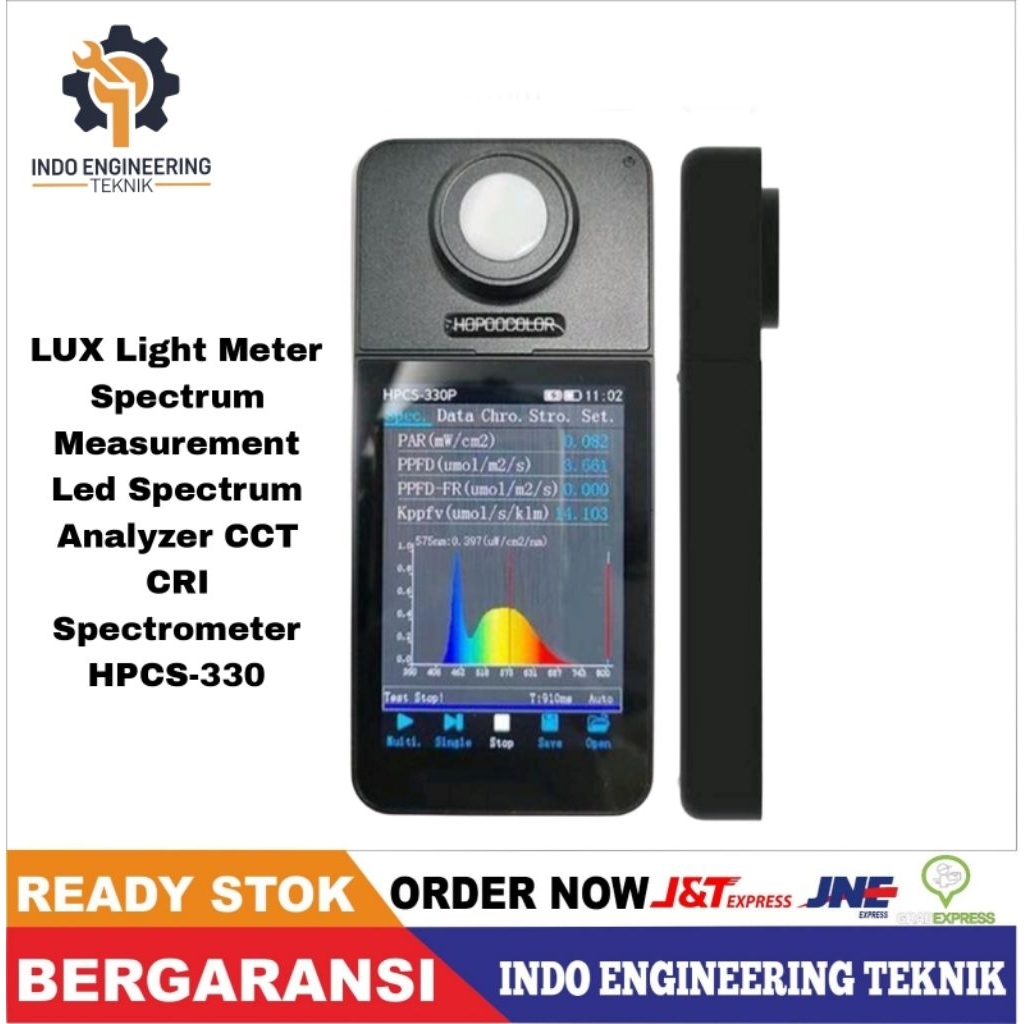 LUX Light Meter Spectrum Measurement Led Spectrum Analyzer CCT CRI Spectrometer HPCS-330