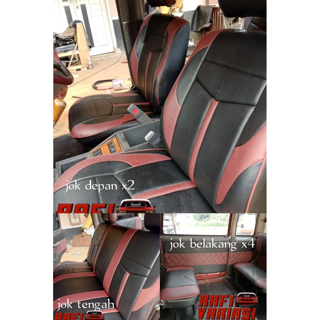 sarung jok kijang super mini bis depan tengah belakang. shoot