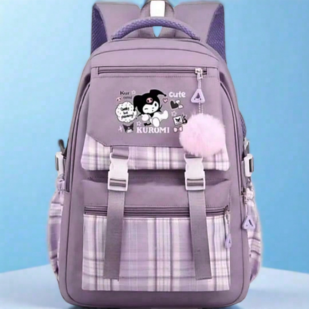 Tas Ransel Anak Tas Sekolah Tas Perempuan Kuromi Bags Tas Sekolah Anak SD Tas Kuromi