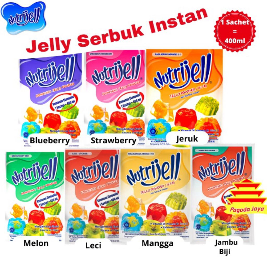 

Nutrijell isi 12 x 10 Gr jelly powder puding