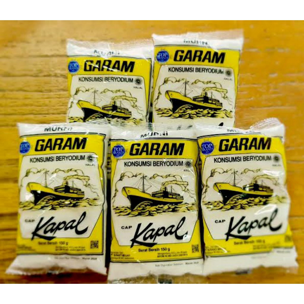 

Garam Cap Kapal 250gr dapat 5 pcs