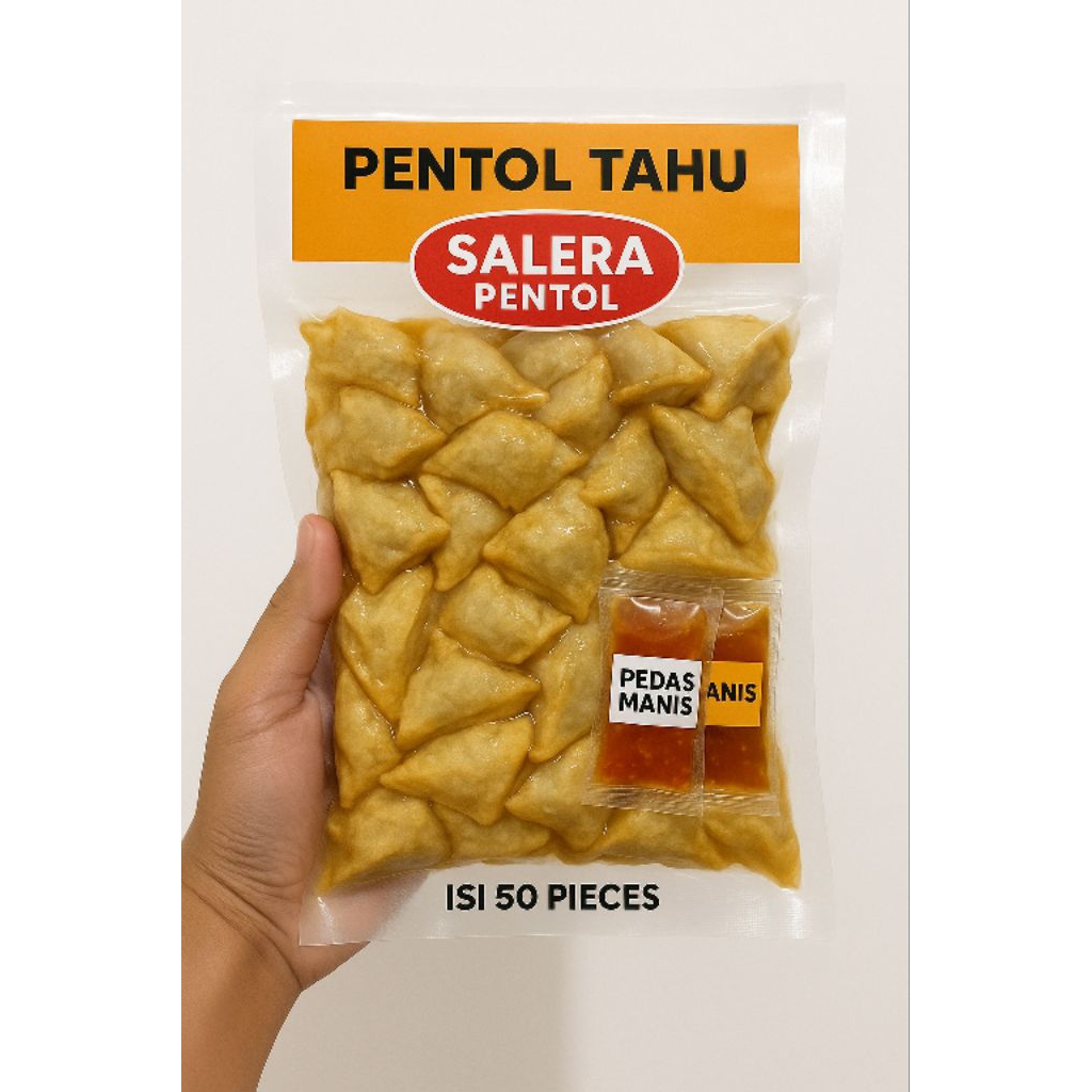 

Pentol Tahu Isi 50pcs + Sambal Pedas & Manis - Salera Pentol Beku Siap Masak