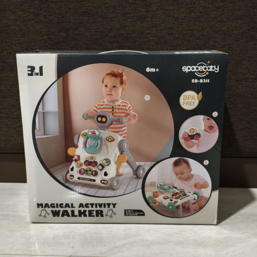 SALE Mainan dorongan bayi Baby Walker 3 in 1 space baby 6m +