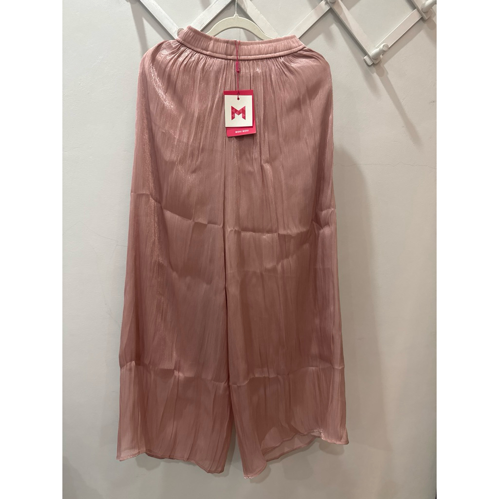 New celana kulot shimmer warna pink
