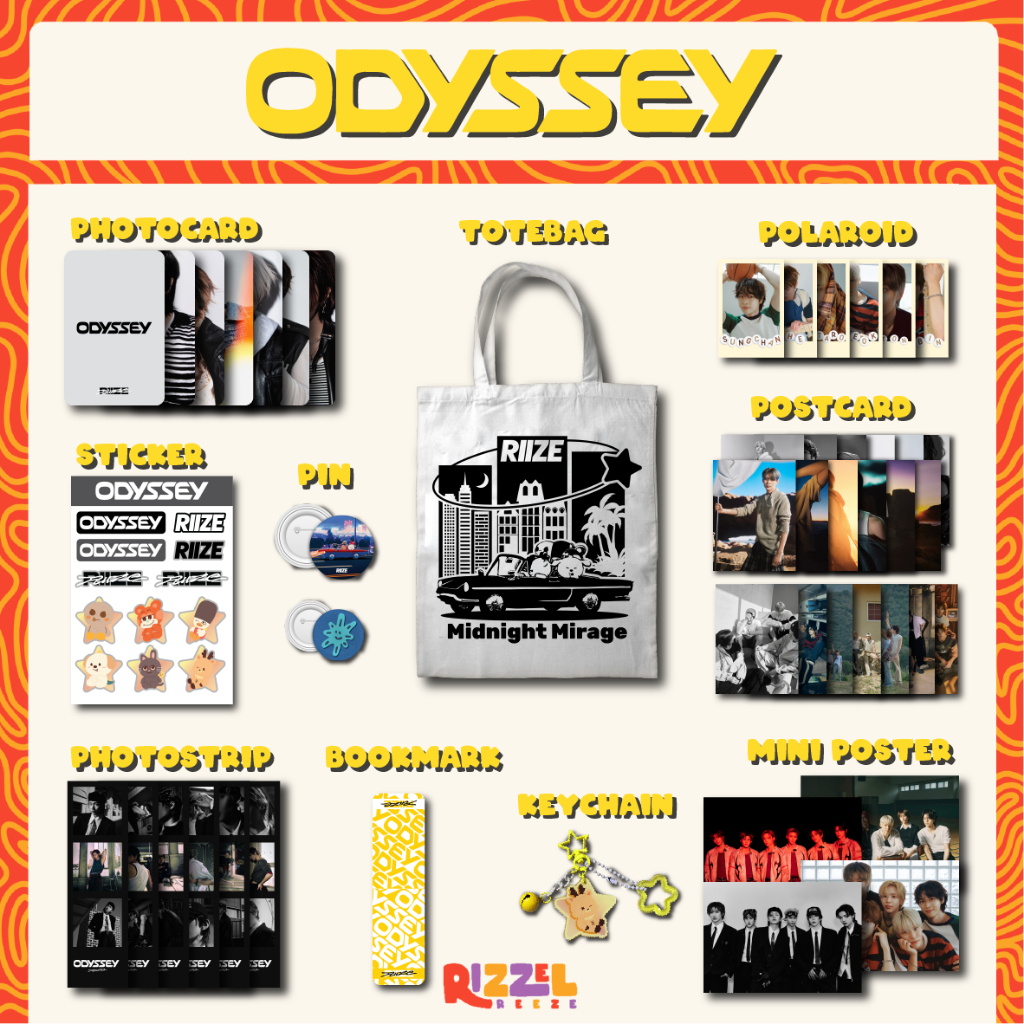 FANKIT RIIZE ODYSSEY UNOFFICIAL / FANKIT RIIZE / HAMPERS KPOP / FANKIT KPOP/ MERCHANDISE KPOP UNOFFI