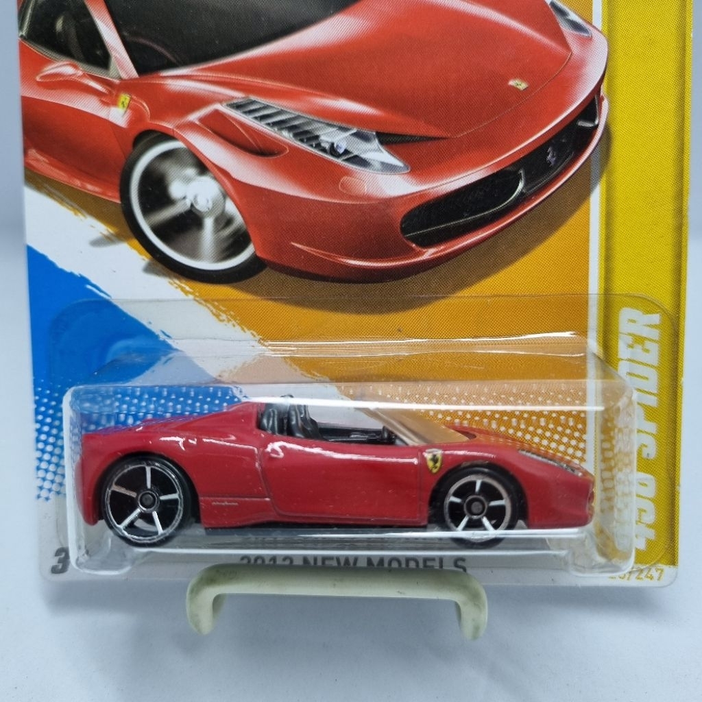 Diecast Hotwheels 1:64 FERRARI 458 SPIDER MERAH/RED