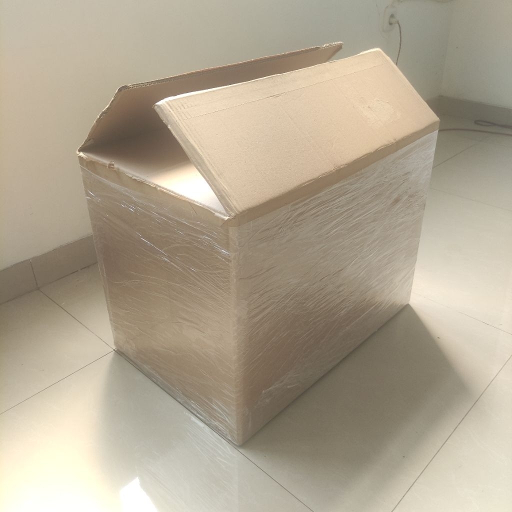 

kardus polos double layer ada bekas lakban kertas