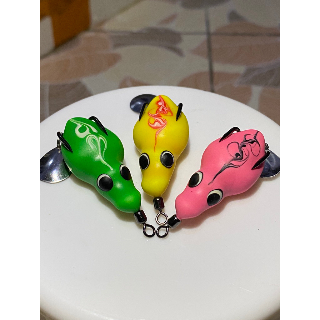 soft frog 3,7cm bentuk bebek