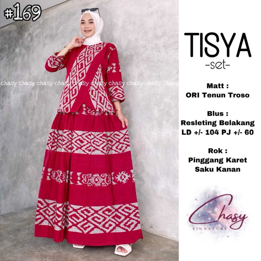Tisya Setelan Tenun Troso ORI by Chasy Setelan Blus dan Rok Batik Tenun Troso ORI