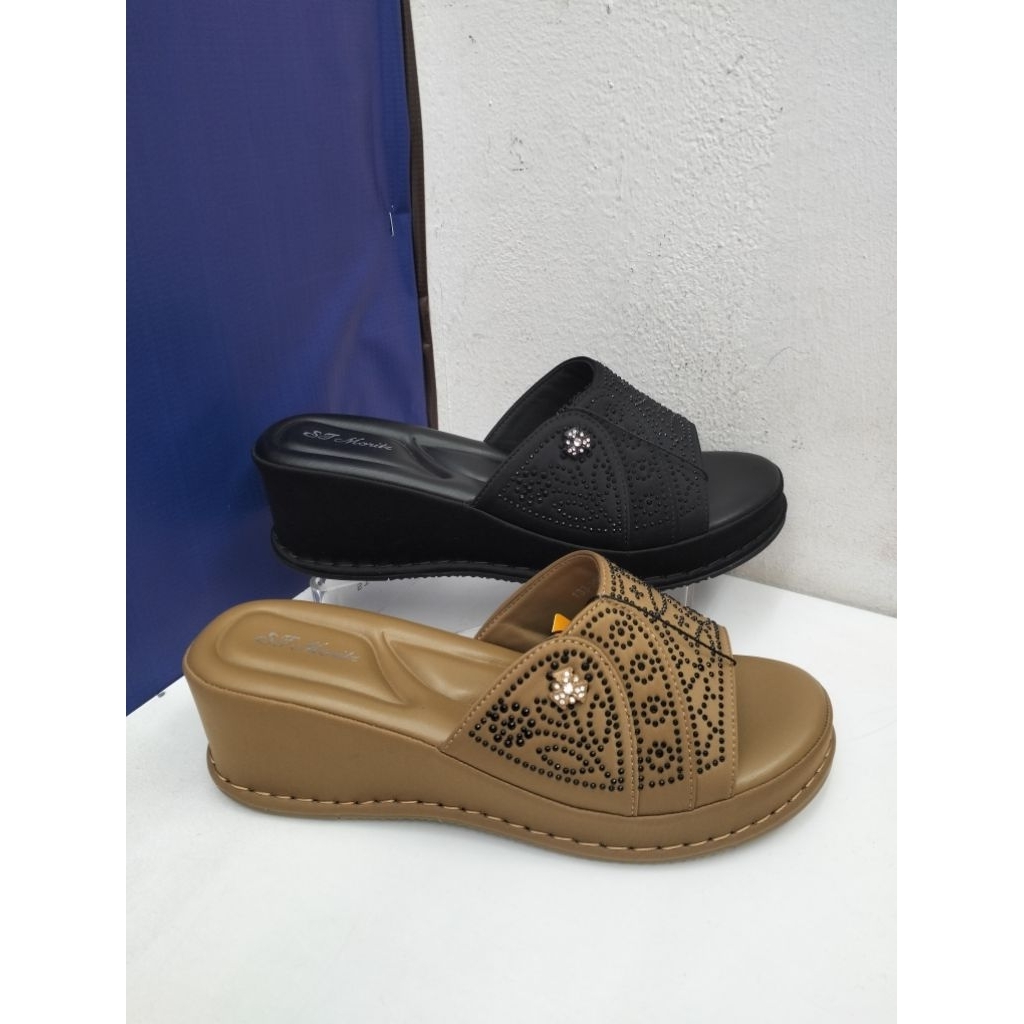 SANDAL WEDGES WANITA ST MORITZ