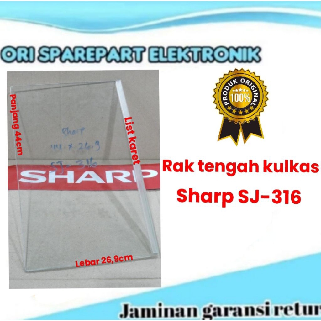 rak tengah kulkas sharp SJ-316