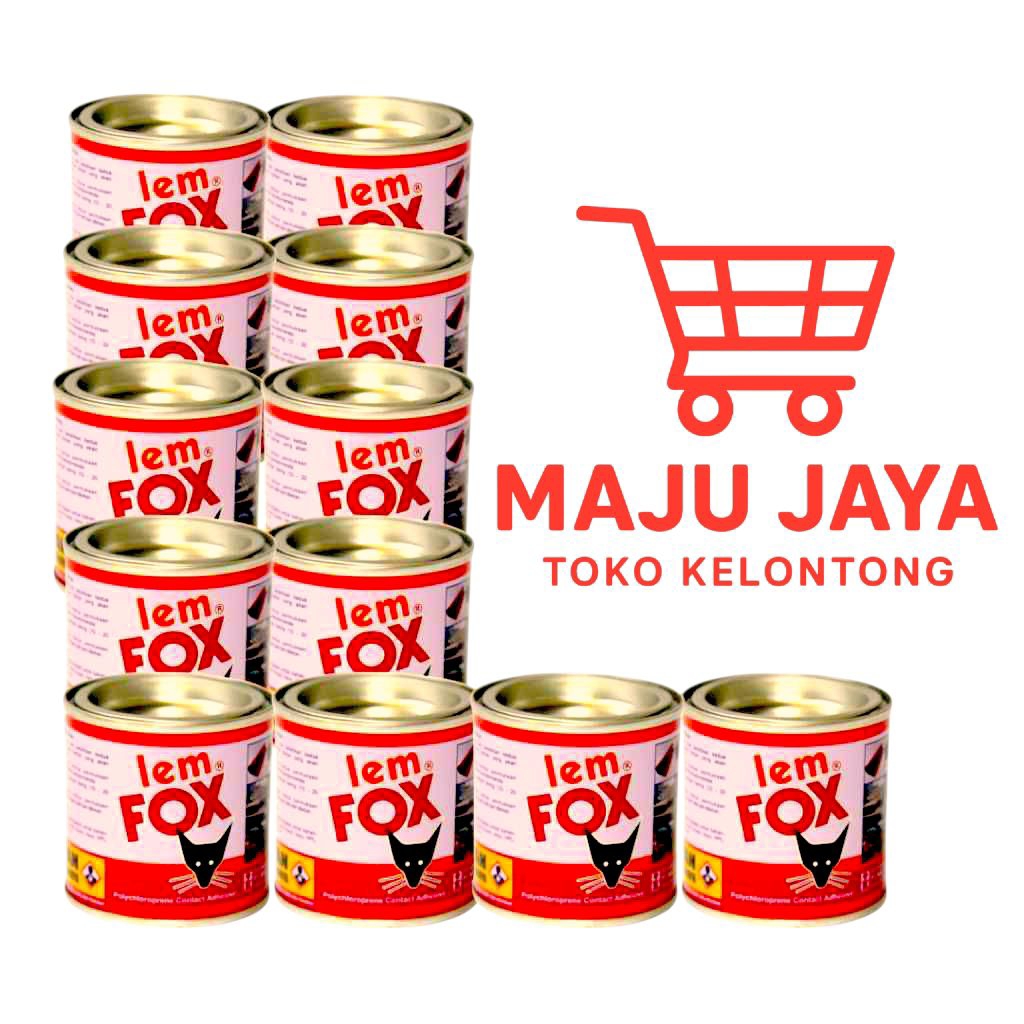 

LEM SERBAGUNA FOX Kaleng 70GR Satu Pack Isi 12 pcs/Lem serbaguna