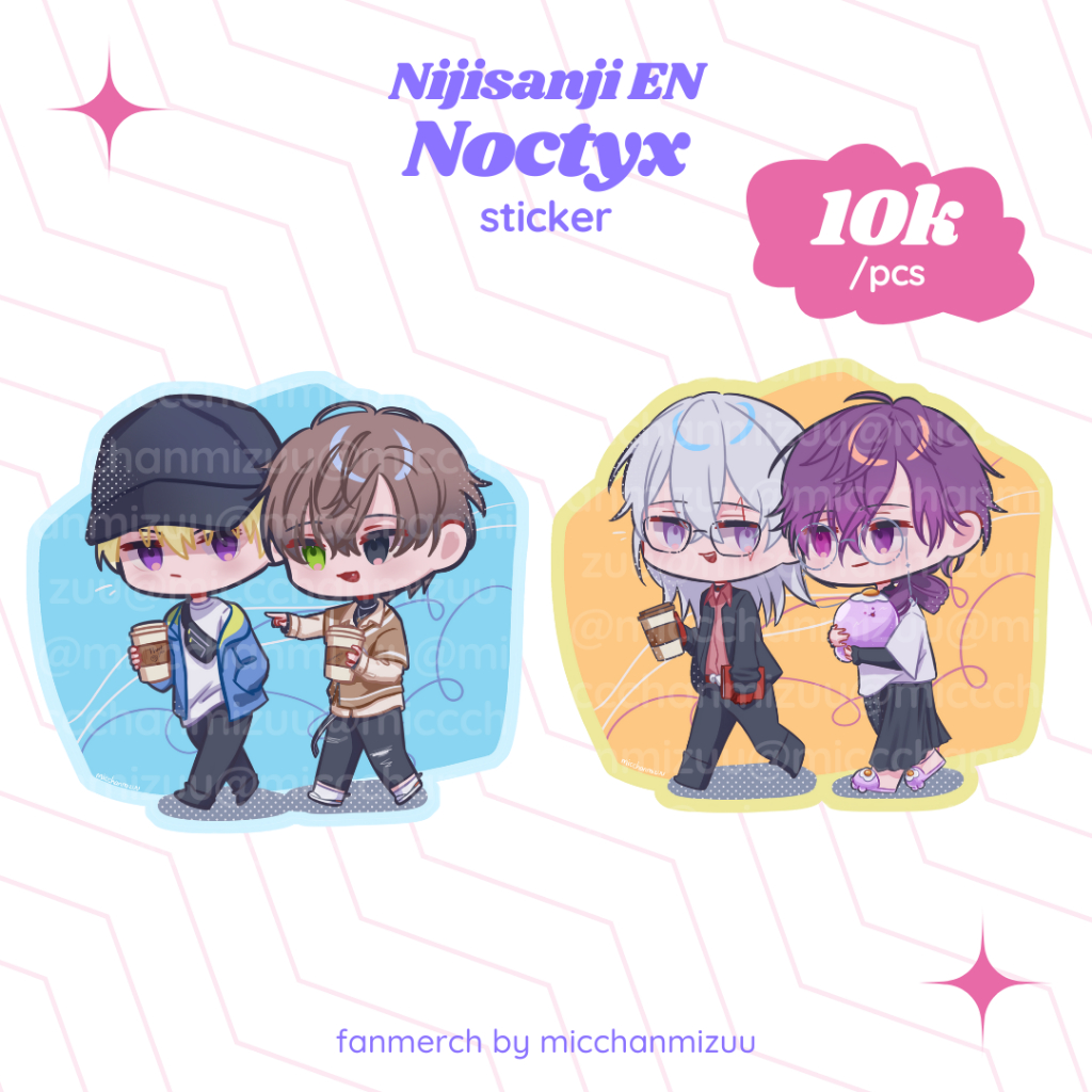 [FANMERCH] Nijisanji EN - Noctyx Diecut Sticke