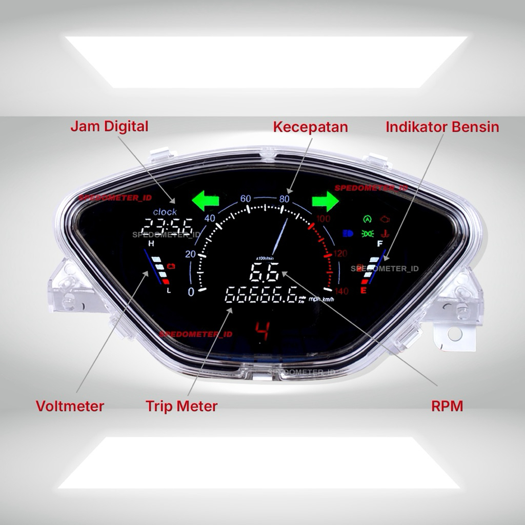 Spedometer Digital Supra X 125 KPH PNP