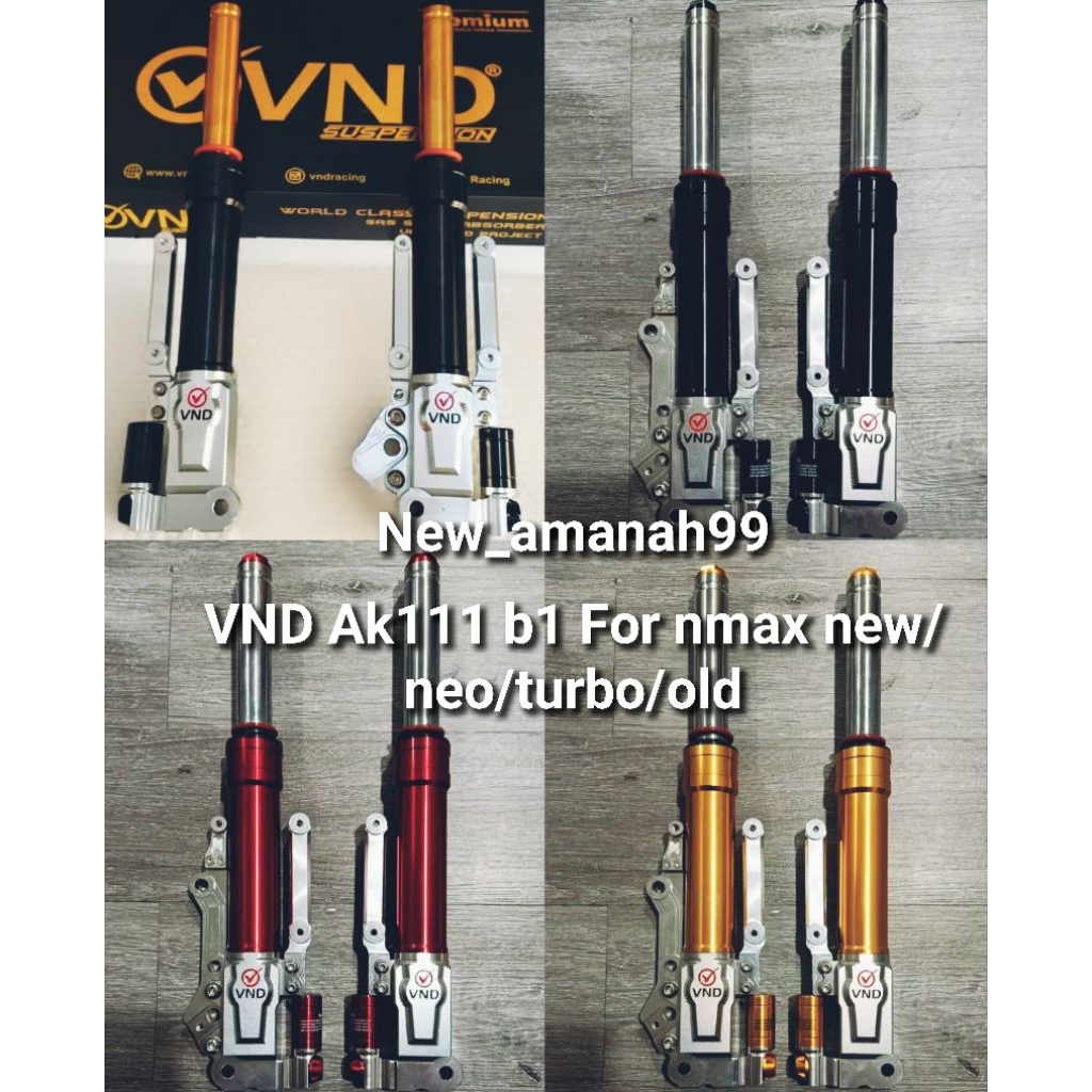 VND SHOCKBREAKER DEPAN AK 111 B1 NMAX 155 All NEW NMAX NMAX NEO NMAX TURBO AEROX OLD/NEW  VND AK 111