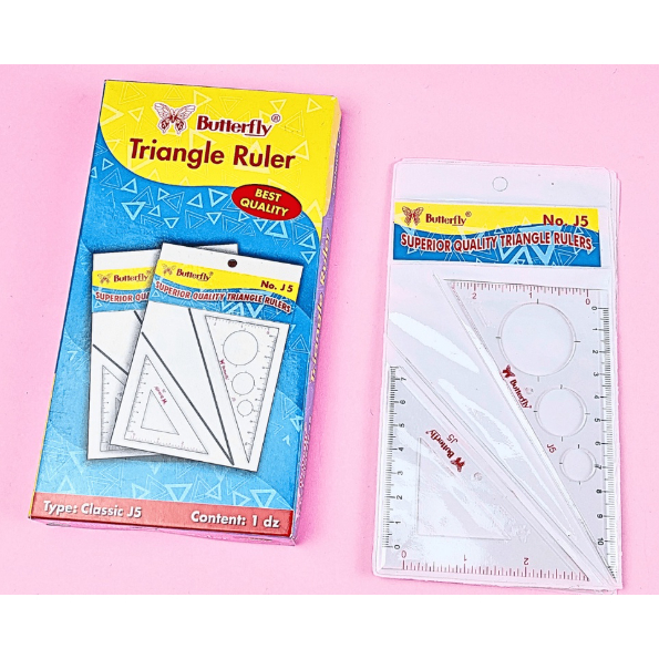 

Penggaris Segitiga J5 Set Butterfly