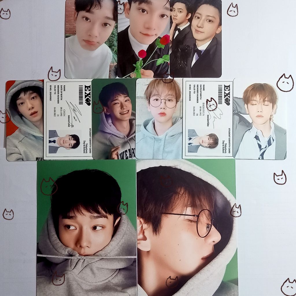PC PHOTOCARDS EXO EXIST SG24 WVS SHOP CHEN BAEKHYUN CHANYEOL