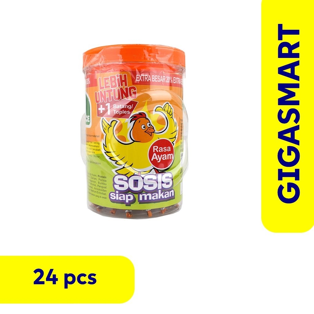 

Sosis SO NICE Rasa Ayam Toples Isi 24+1