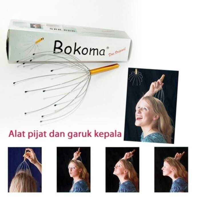 BOKOMA Hand Head Massager - Alat Refleksi Kepala Untuk Susah Tidur
