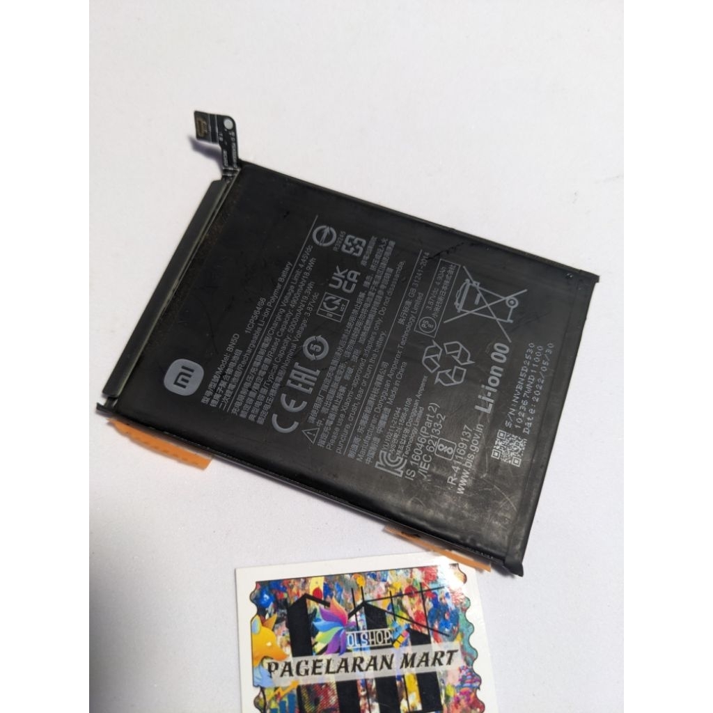 BATERAI BATRE BATTERY BN5D XIAOMI REDMI NOTE 11 / POCO POCOPHONE M4 PRO 5G ORIGINAL COPOTAN