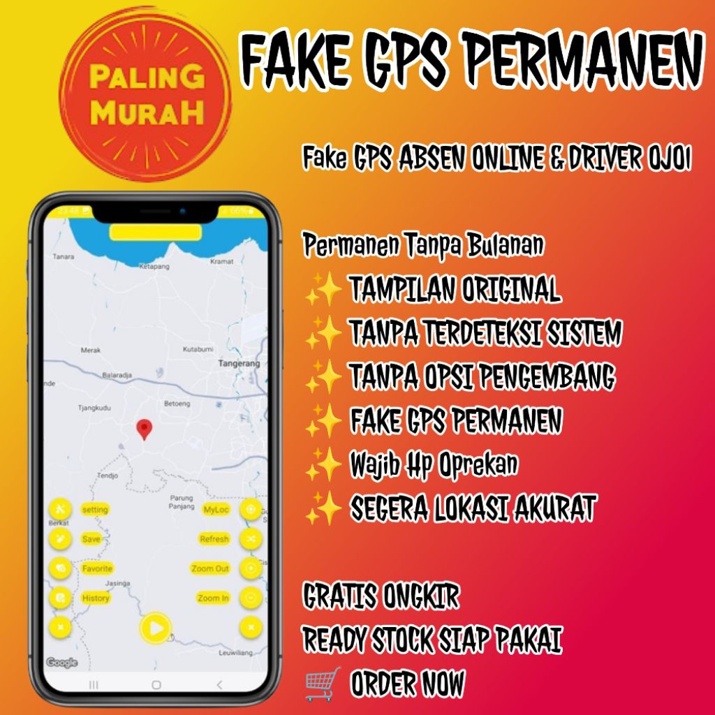 FAKE GPS ABSENSI WAJIB HP OPREKAN/ROOT