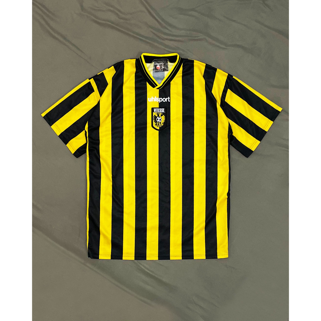 Original Uhlsport Vitesse Home Kit 2001 2002 Jersey Bola Vintage