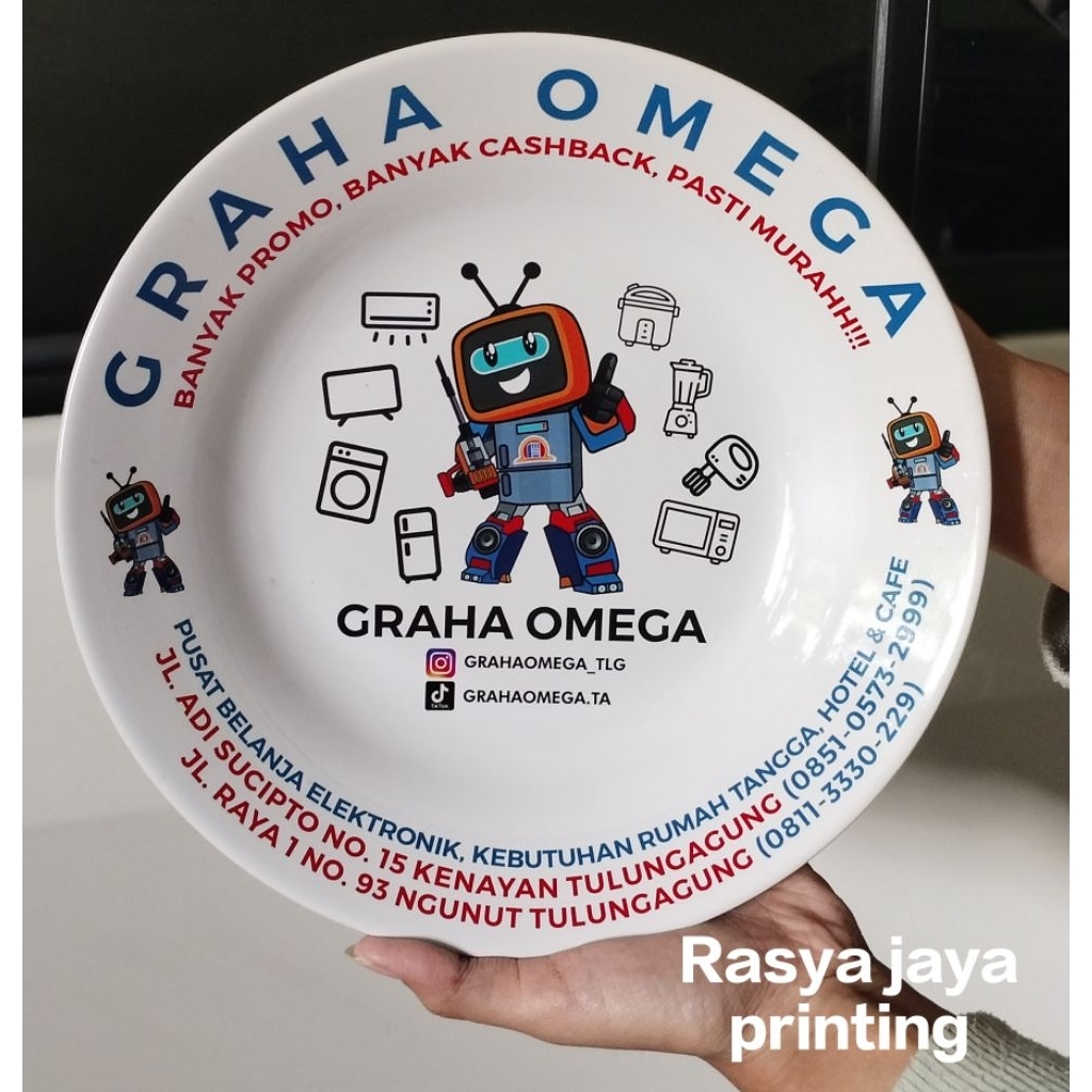 Sablon Piring / Piring custom / Desain Piring / PiringUnik /souvenir Piring