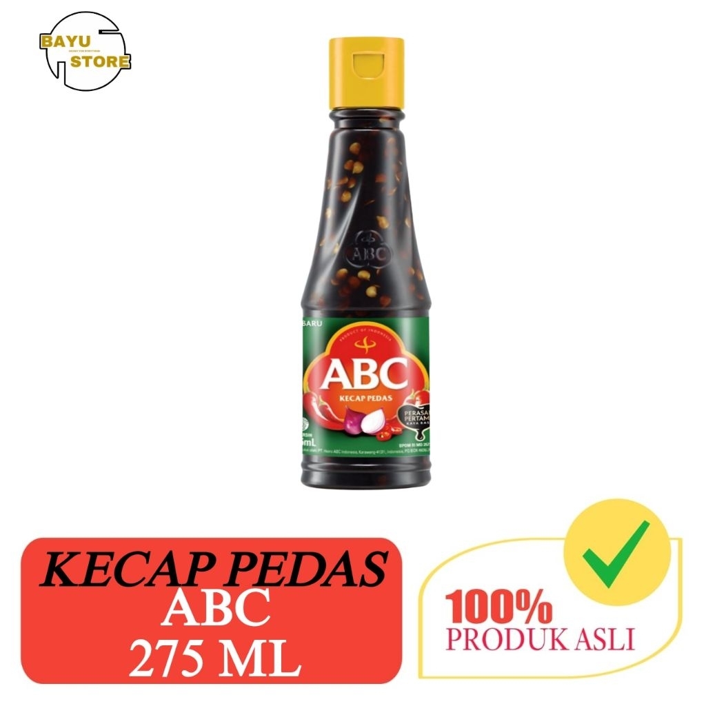 

ABC Kecap Pedas Botol 275ml – Rasa Manis Gurih Pedas, Cocok untuk Cocolan & Masakan
