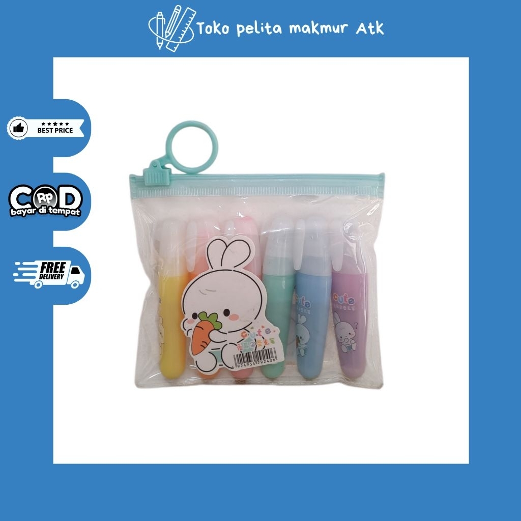 

STABILO/HIGHLIGHTER CUTE ISI 6