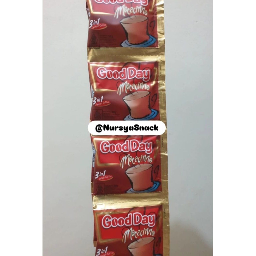 

Kopi GoodDay Moccacino 3 in 1 isi 10 pcs