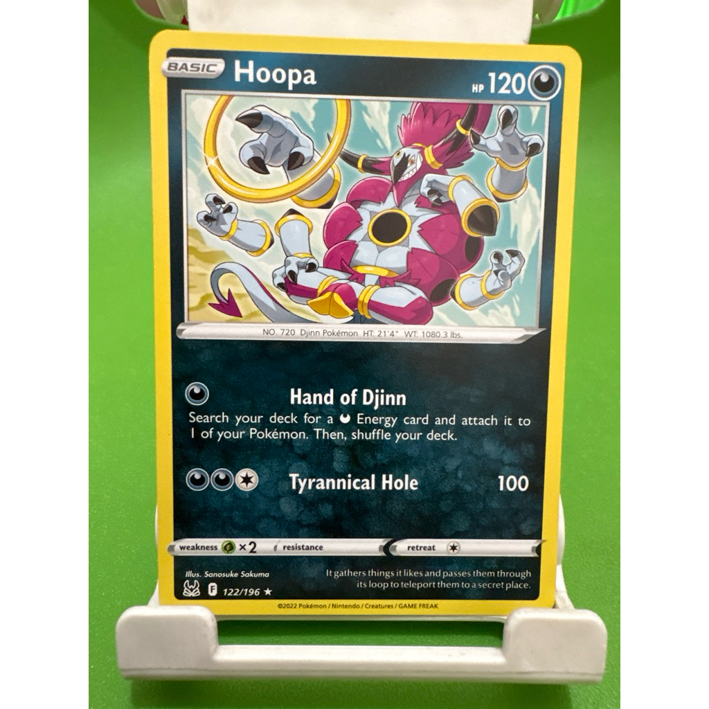 kartu pokemon original common hoopa 122/196