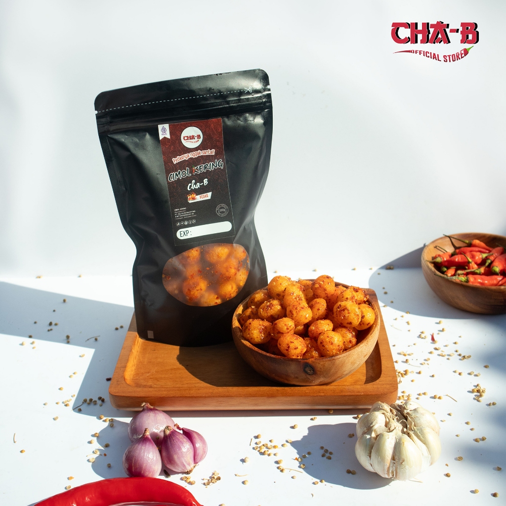 

CHA-B Moring Cimol Kering Rasa Pedas Kemasan 250 gr