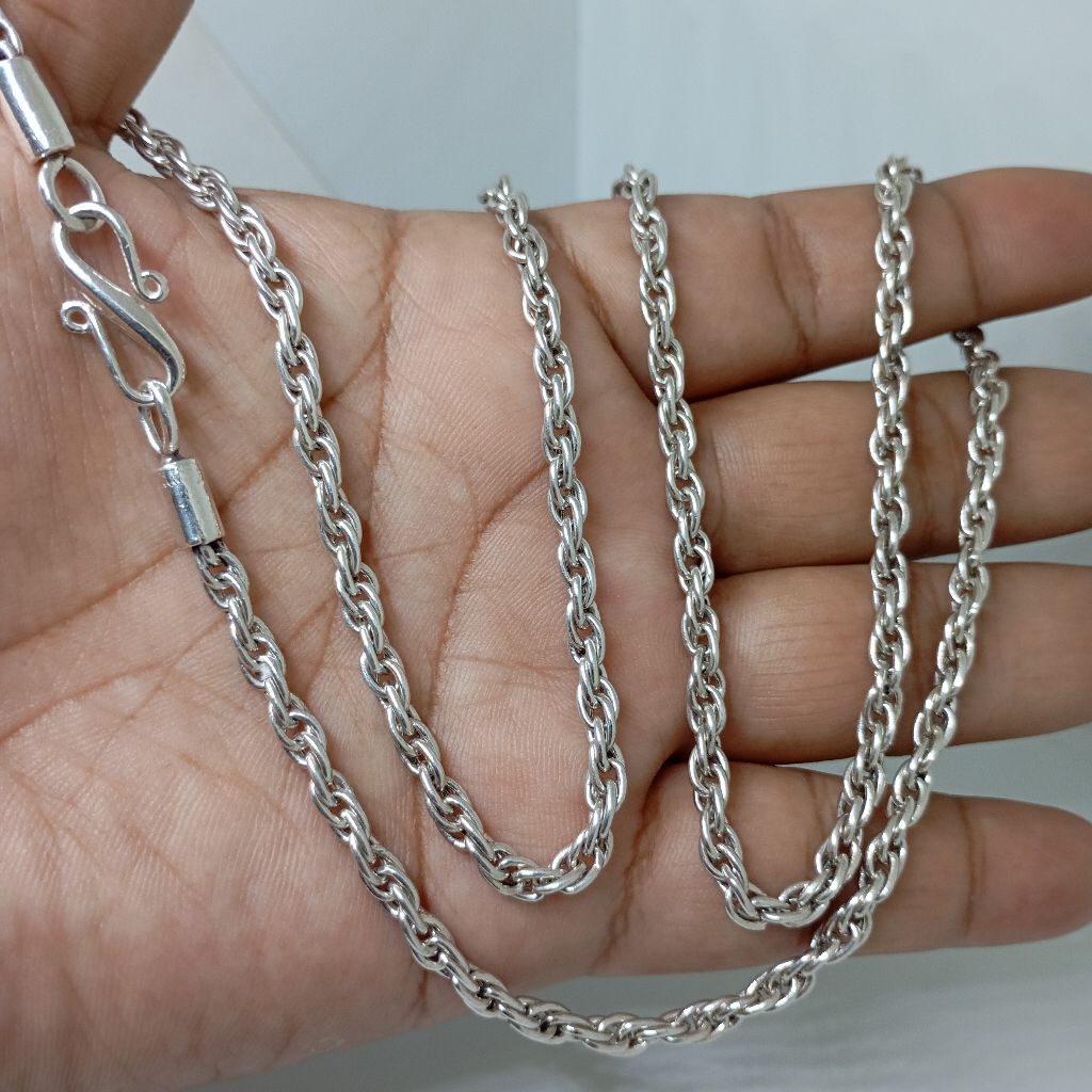 kalung Rantai Tambang Perak Silver 925