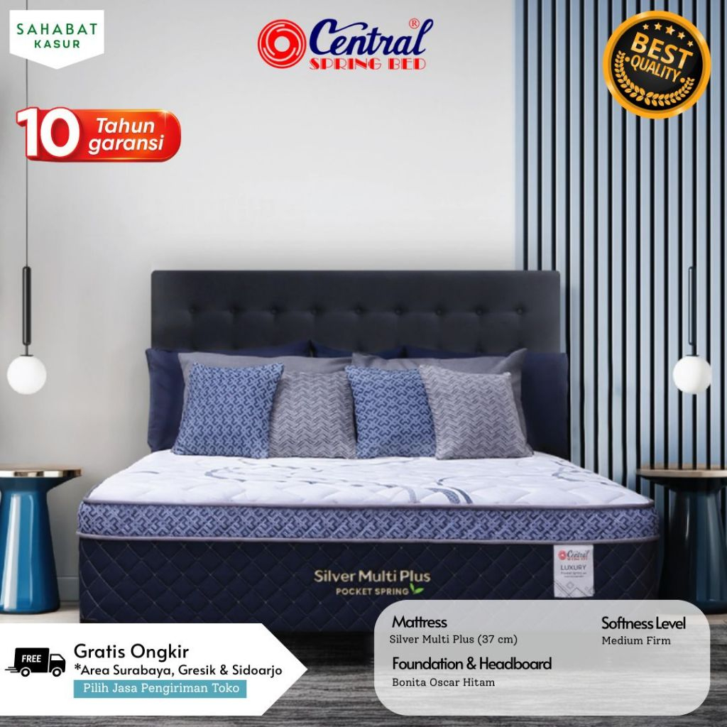 CENTRAL MULTIBED POCKET SPRING MULTIPLUS / SPRING BED 180X200  Springbed Central [HANYA AREA JATIM]
