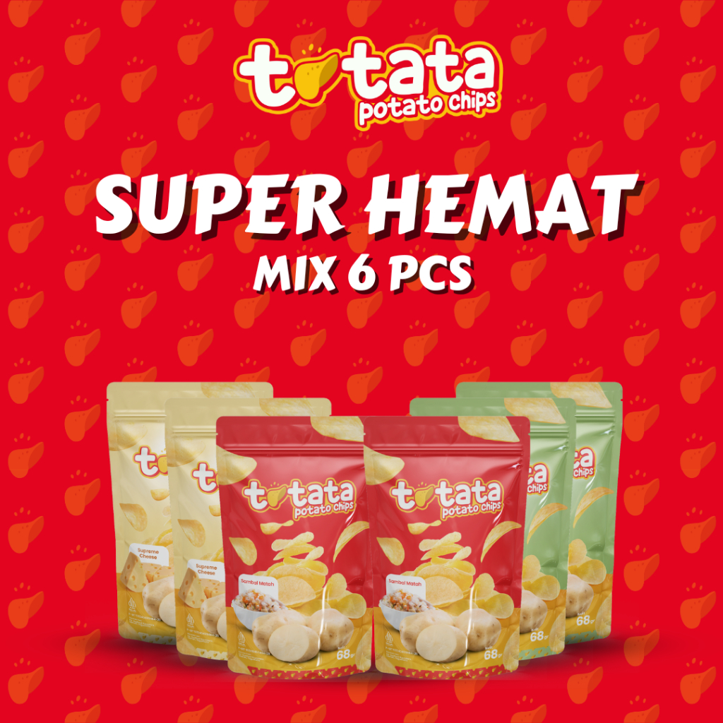 

Totata Keripik Kentang Super Hemat 6pcs Mix 2