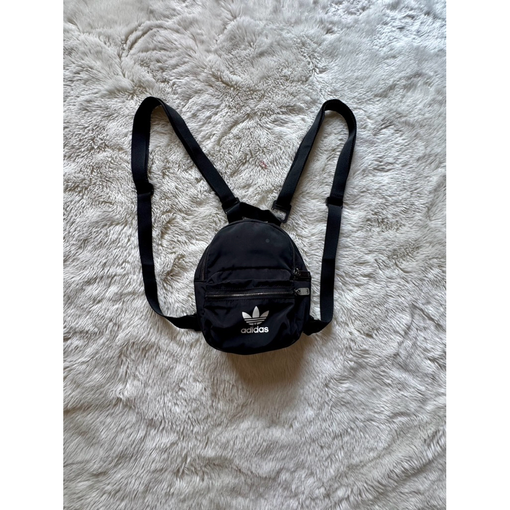 tas adidas mini sling bag ( hitam logo trefoil)