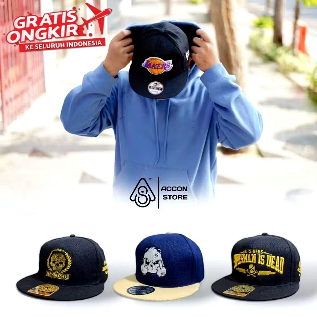 [COD] TOPI SNAPBACK TOPI HIP HOP PREMIUM PRIA WANITA
