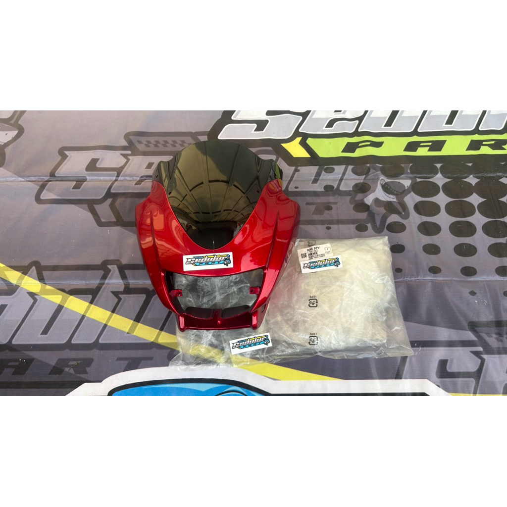 BATOK DEPAN SET VISOR YAMAHA RXZ CATALYZER RX-Z NEW MAROON IMPORT HLD MALAYSIA
